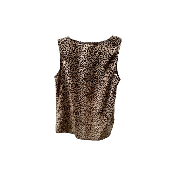 Vintage Studio Ease Cheetah Print Sleeveless Top - Picture 2 of 2